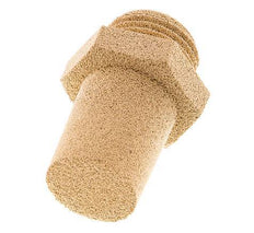 G1/2'' Sinterbronze Druckluft Schalldämpfer Sechskantverschraubung