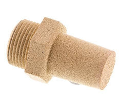G3/4'' Sinterbronze Druckluft Schalldämpfer Sechskantverschraubung