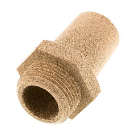 G1'' Sinterbronze Druckluft Schalldämpfer Sechskantverschraubung