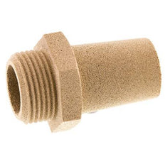 G1'' Sinterbronze Druckluft Schalldämpfer Sechskantverschraubung