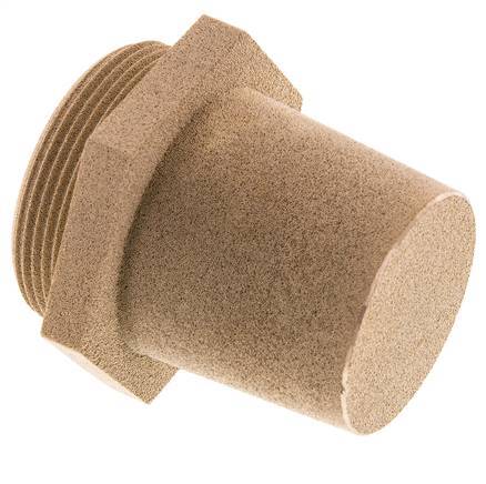 G2'' Sinterbronze Druckluft Schalldämpfer Sechskantverschraubung