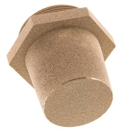 G2'' Sinterbronze Druckluft Schalldämpfer Sechskantverschraubung