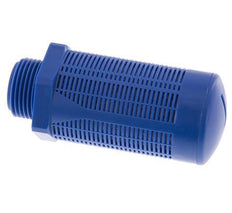 G1'' Kunststoff Pneumatischer Schalldämpfer Selbstreinigende Granulatfüllung