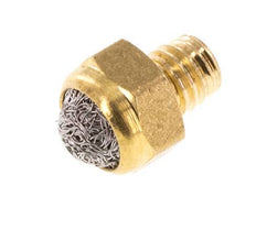 M5 Messing Kompakter Druckluft Schalldämpfer 1.4301 Drahtgeflecht [5 Stück]