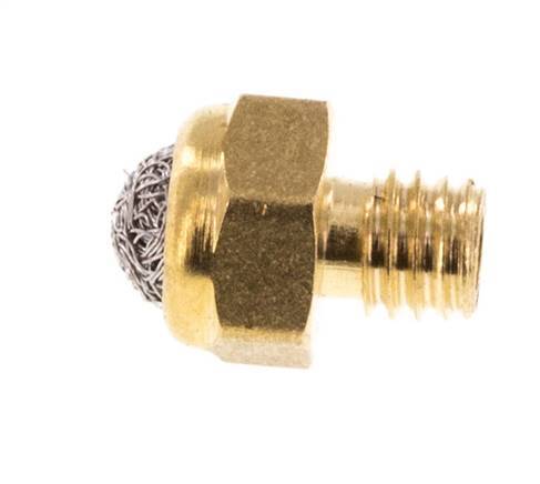 M5 Messing Kompakter Druckluft Schalldämpfer 1.4301 Drahtgeflecht [5 Stück]