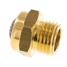 G1/4'' Messing Kompakter Druckluft Schalldämpfer 1.4301 Drahtgeflecht [5 Stück]
