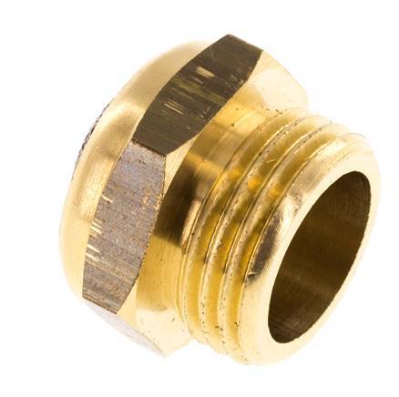 G1/2'' Kompakter Pneumatischer Schalldämpfer aus Messing 1.4301 Drahtgeflecht [2 Stück]