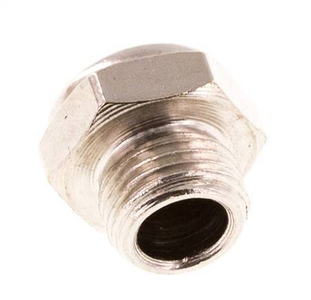 G1/8'' Vernickelte Kompakte Pneumatische Schalldämpfer aus Messing 1.4301 Drahtgeflecht [10 Stück]