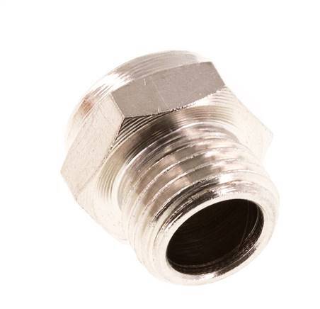 G1/4'' Nickel-Plated Brass Compact Pneumatic Muffler 1.4301 Wire Mesh [5 Pieces]