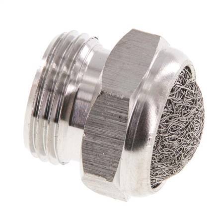 G3/8'' Edelstahl-Kompakt-Pneumatikschalldämpfer 1.4301 Drahtgeflecht