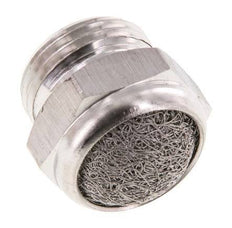 G3/8'' Edelstahl-Kompakt-Pneumatikschalldämpfer 1.4301 Drahtgeflecht