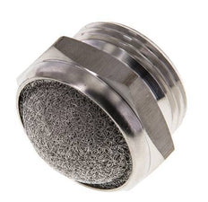 G3/4'' Edelstahl-Kompakt-Pneumatikschalldämpfer 1.4301 Drahtgeflecht