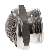 G3/4'' Edelstahl-Kompakt-Pneumatikschalldämpfer 1.4301 Drahtgeflecht