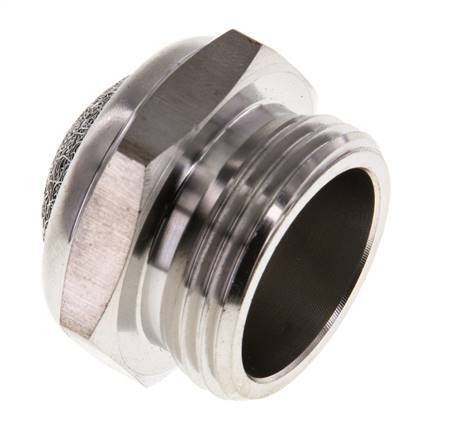 G3/4'' Edelstahl-Kompakt-Pneumatikschalldämpfer 1.4301 Drahtgeflecht