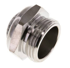 G3/4'' Edelstahl-Kompakt-Pneumatikschalldämpfer 1.4301 Drahtgeflecht
