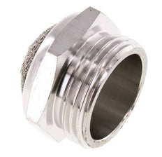 G1'' Edelstahl-Kompakt-Pneumatikschalldämpfer 1.4301 Drahtgeflecht