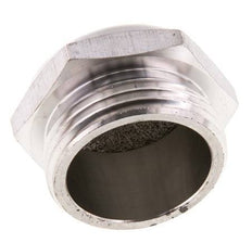 G1'' Edelstahl-Kompakt-Pneumatikschalldämpfer 1.4301 Drahtgeflecht