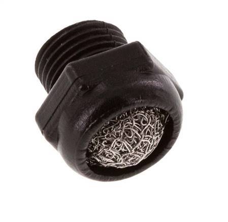 G1/8'' PA Compact Pneumatic Muffler 1.4301 Wire Mesh [5 Pieces]