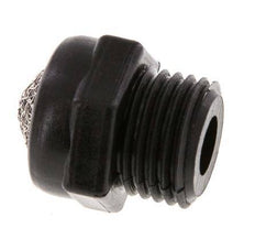 G1/4'' PA Kompakter Druckluft Schalldämpfer 1.4301 Drahtgeflecht [5 Stück]
