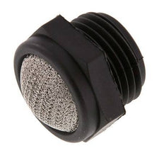 G1/2'' PA Kompakter Druckluft Schalldämpfer 1.4301 Drahtgeflecht [2 Stück]