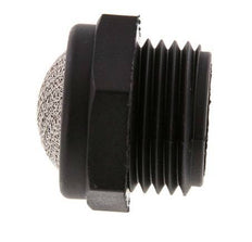 G1/2'' PA Kompakter Druckluft Schalldämpfer 1.4301 Drahtgeflecht [2 Stück]