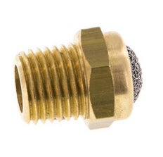 NPT 1/4'' Kompakter Pneumatischer Schalldämpfer aus Messing 1.4301 Drahtgeflecht [5 Stück]