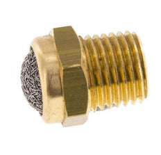 NPT 1/4'' Kompakter Pneumatischer Schalldämpfer aus Messing 1.4301 Drahtgeflecht [5 Stück]