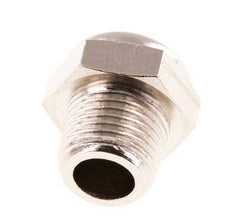 Kompakter Druckluft Schalldämpfer aus vernickeltem Messing NPT 1/8'' 1.4301 Drahtgeflecht [5 Stück]