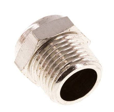 Kompakter Druckluft Schalldämpfer aus vernickeltem Messing NPT 3/8'' 1.4301 Drahtgeflecht [2 Stück]
