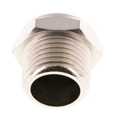 NPT 1/2'' Nickel-Plated Brass Compact Pneumatic Muffler 1.4301 Wire Mesh [2 Pieces]