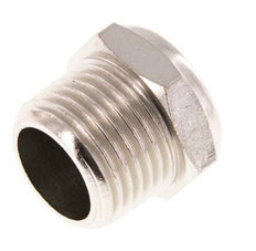 Kompakter Druckluft Schalldämpfer aus vernickeltem Messing NPT 1/2'' 1.4301 Drahtgeflecht [2 Stück]