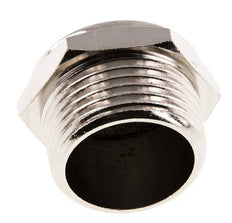 NPT 1'' Vernickeltes Messing Kompakt Pneumatischer Schalldämpfer 1.4301 Drahtgeflecht