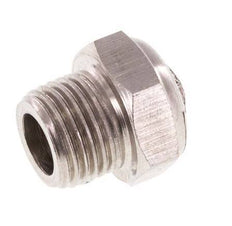 NPT 1/8'' Edelstahl-Kompakt-Pneumatikschalldämpfer 1.4301 Drahtgeflecht