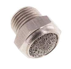NPT 1/8'' Edelstahl-Kompakt-Pneumatikschalldämpfer 1.4301 Drahtgeflecht