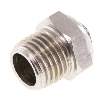 Kompakter Edelstahl-Pneumatikschalldämpfer NPT 1/4'' 1.4301 Drahtgeflecht