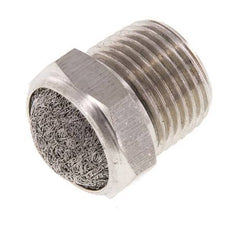 NPT 3/8'' Edelstahl-Kompakt-Pneumatikschalldämpfer 1.4301 Drahtgeflecht
