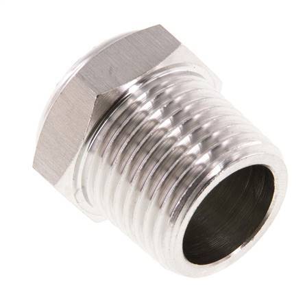 Kompakter Edelstahl-Pneumatikschalldämpfer NPT 1/2'' 1.4301 Drahtgeflecht