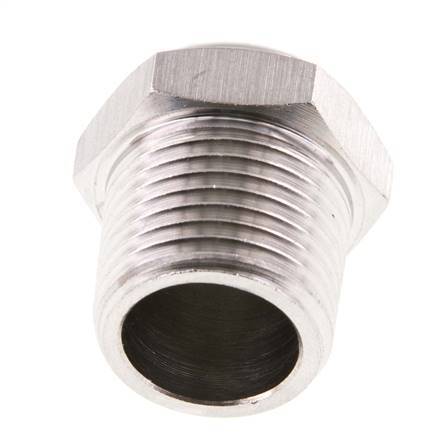 Kompakter Edelstahl-Pneumatikschalldämpfer NPT 1/2'' 1.4301 Drahtgeflecht