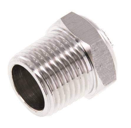 Kompakter Edelstahl-Pneumatikschalldämpfer NPT 1/2'' 1.4301 Drahtgeflecht