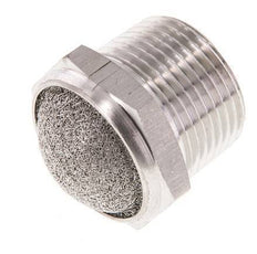 NPT 3/4'' Edelstahl-Kompakt-Pneumatikschalldämpfer 1.4301 Drahtgeflecht