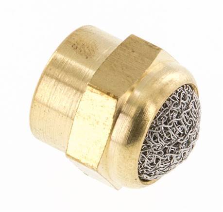 G1/8'' Innengewinde Messing Kompakter Druckluft Schalldämpfer [2 Stück]