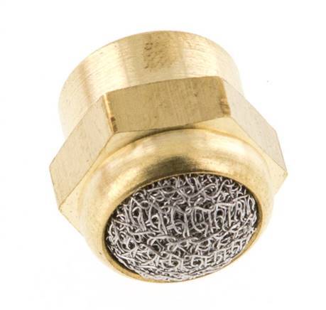 G1/8'' Innengewinde Messing Kompakter Druckluft Schalldämpfer [2 Stück]