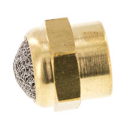 G1/8'' Innengewinde Messing Kompakter Druckluft Schalldämpfer [2 Stück]