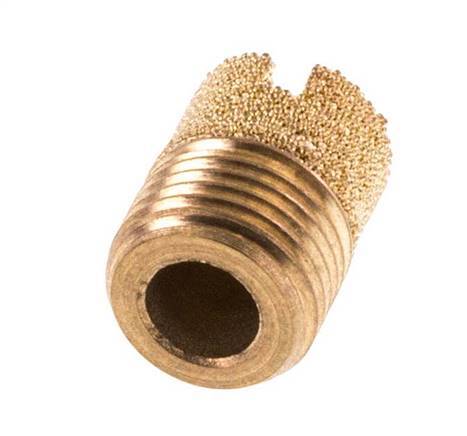 G1/8'' Sinterbronze Kompakter Zylindrischer Druckluft Schalldämpfer [5 Stück]