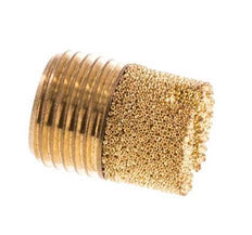 G1/8'' Sinterbronze Kompakter Zylindrischer Druckluft Schalldämpfer [5 Stück]