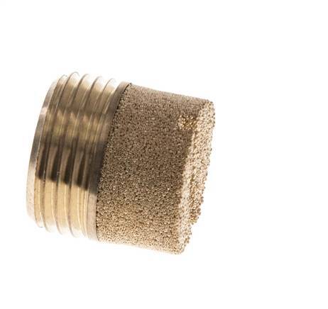 G3/8'' Sinterbronze Kompakter Zylindrischer Druckluft Schalldämpfer [2 Stück]