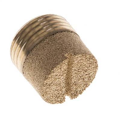 G3/8'' Sinterbronze Kompakter Zylindrischer Druckluft Schalldämpfer [2 Stück]
