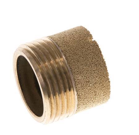 Kompakter Zylindrischer Druckluft Schalldämpfer Aus Sinterbronze G3/4''