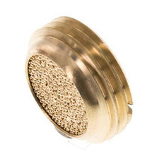 G1/2'' Kompakter Pneumatischer Miniatur Schalldämpfer aus Sinterbronze [2 Stück]