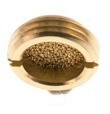 G1/2'' Kompakter Pneumatischer Miniatur Schalldämpfer aus Sinterbronze [2 Stück]